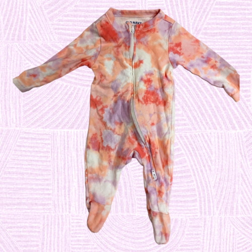 Baby girls footie pajamas